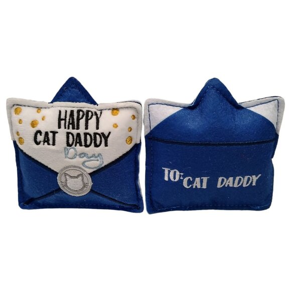 Father's Day Cat Daddy Letter Plush Cat Toy With Catnip By Frisco - Picture 3 of 14